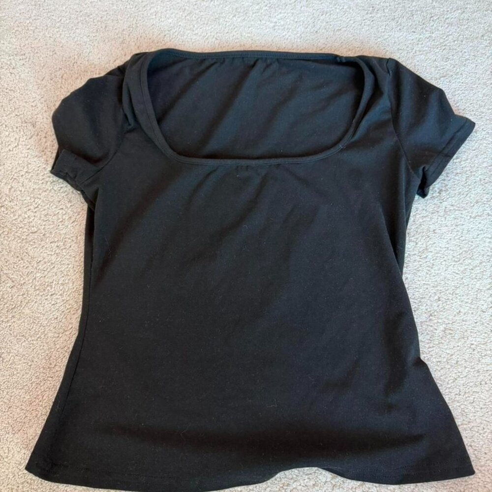 black tee zara